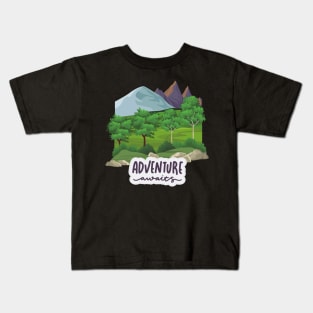 Let's travel Your Life is the best Adventure Explore the world travel lover summer spring Kids T-Shirt